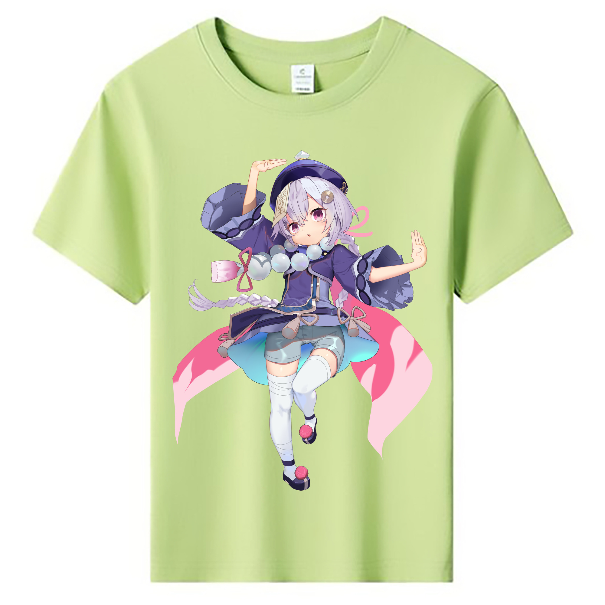 げんし神 七七 なな  genshin Nana 綿100％キッズTシャツ（フロントプリント）